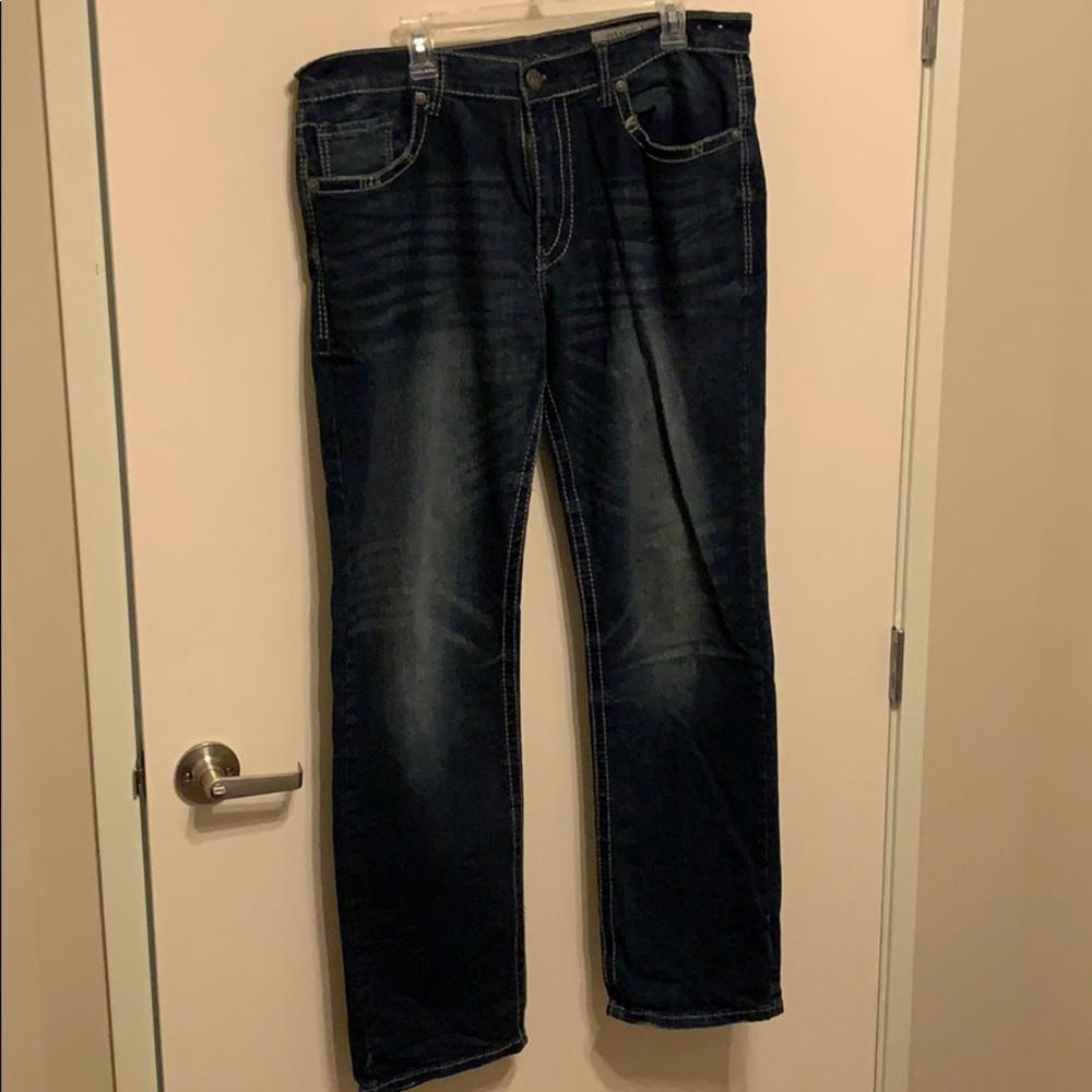 Faded Glory Straight Fit Dark Blue Jeans